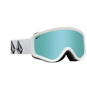 Gafas de ventisca Volcom Attunga Youth - Matte Stone White / Ice Chrome + Lente extra