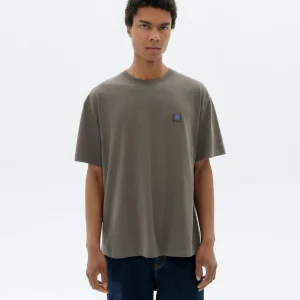Camiseta gris sol espalda azul Aaron