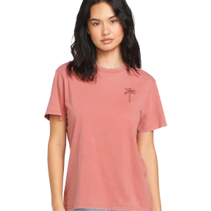 Camiseta de chica Volcom Lock It Up Tee - Mauve Rose