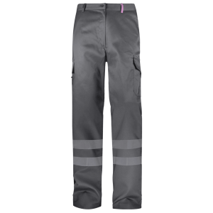 PANTALÓN MULTIBOLSILLOS BÁSICO CON BANDAS MUJER.